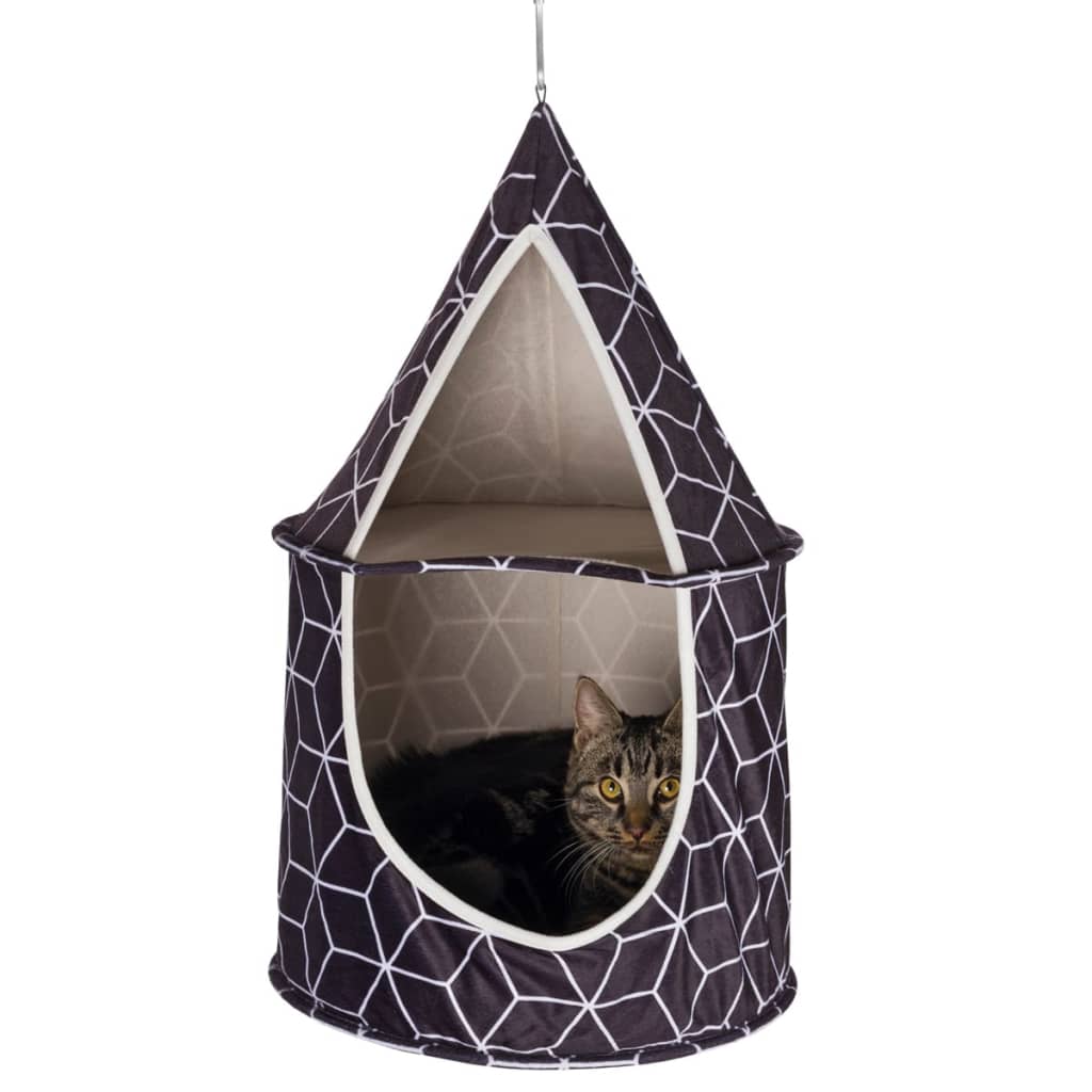 VidaXL - TRIXIE Kattenknuffelgrot Hanka 35 x 60 cm zwart 43513
